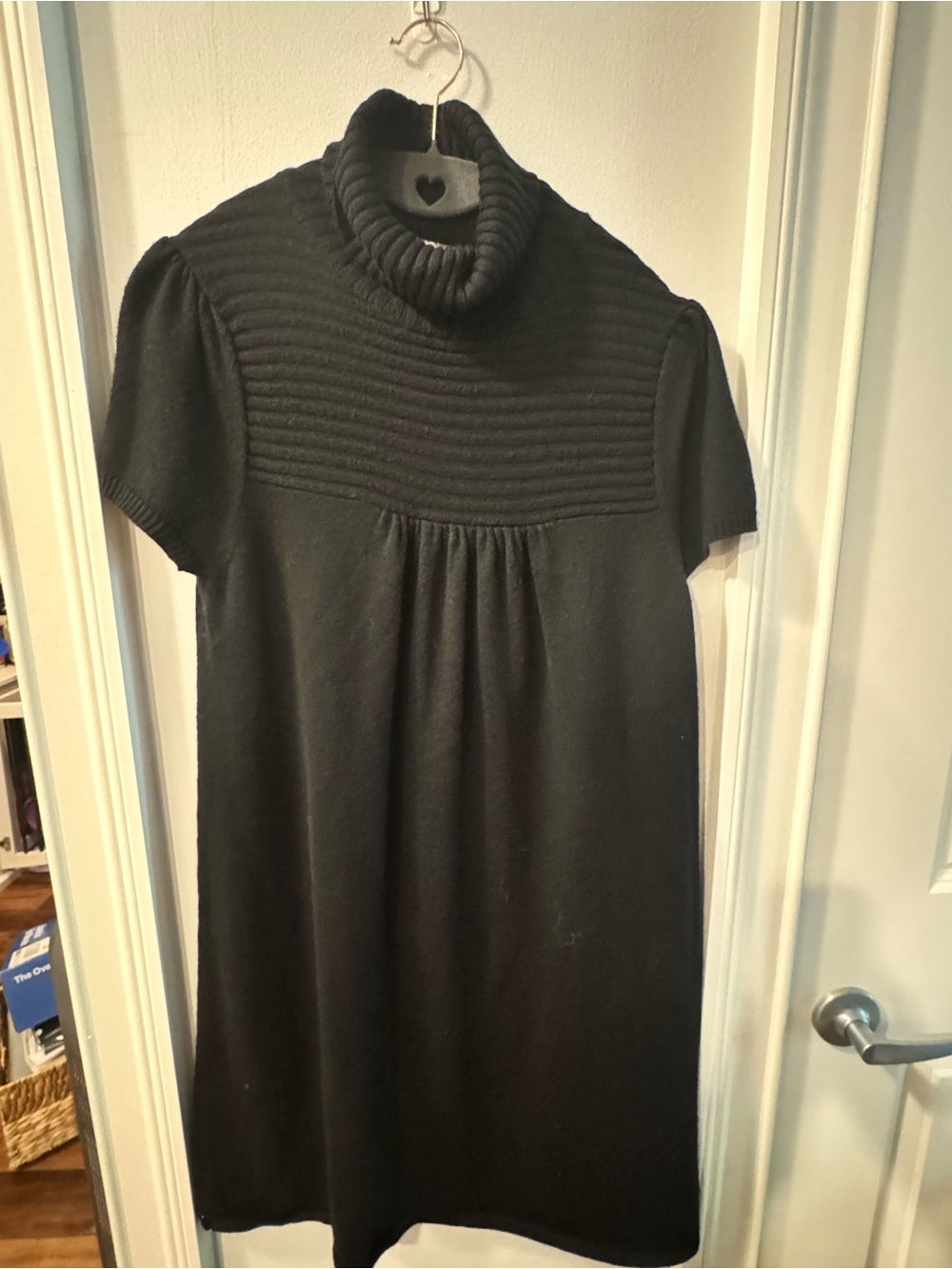 LOFT Black Knit Turtleneck Sweater